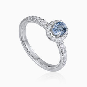 Gemstone Ring Toursouvenirsmerch Aqualisse Halo