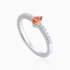 Gemstone Ring Toursouvenirsmerch Citravelle Pear Spark 2 - Ringjoys Gemstone Ring Ringjoys Citravelle Pear Spark Silver Tone Band - Ringjoys