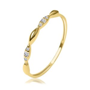 Gold Crystal Leaf Ring Toursouvenirsmerch Zelvane Orlisse Openwork Band