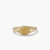 Gold Initial Ring Ringjoys Solvane Aureth Letter Design - Ringjoys