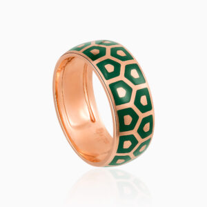 Minimalist Rings Toursouvenirsmerch Verdessa Geometric Enamel Rose Gold Band