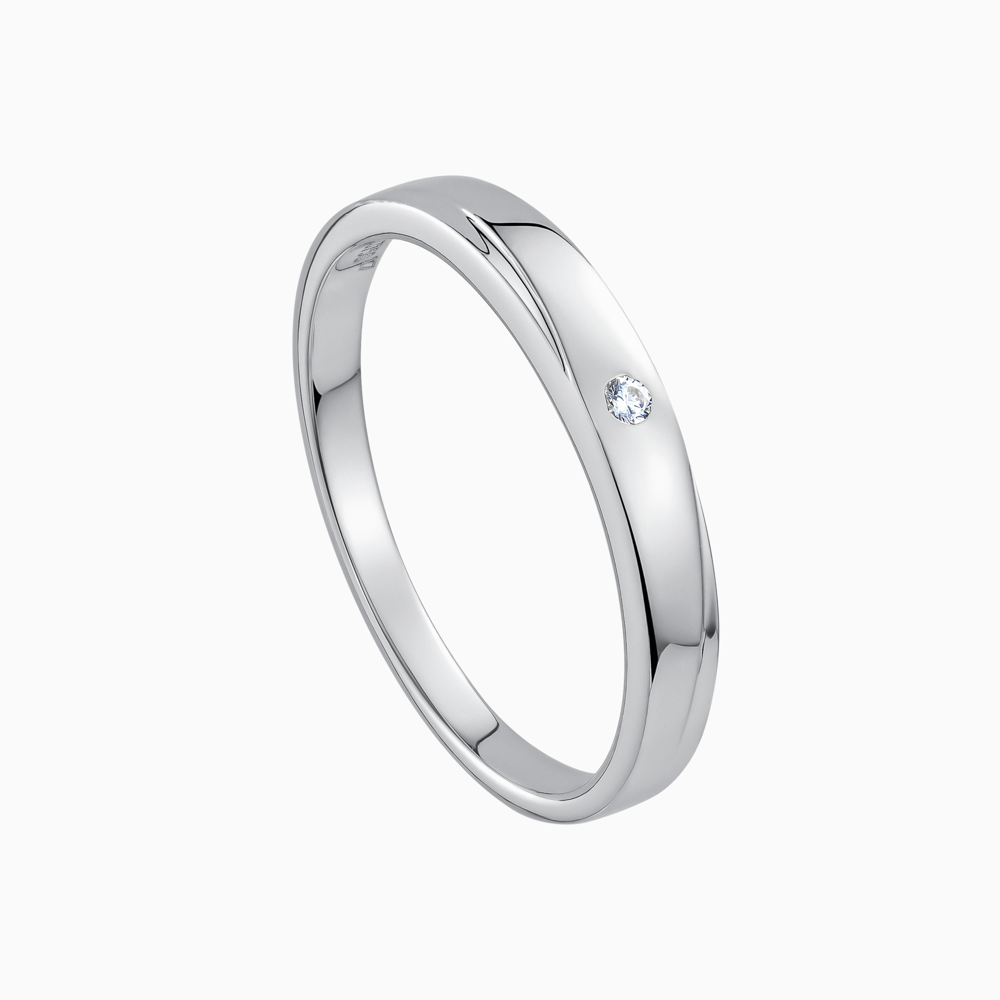 Toursouvenirsmerch Orvique Silver Smooth Band Ring with Tiny Round Stone Center Accent 3 - Ringjoys Toursouvenirsmerch Orvique Silver Smooth Band Ring with Tiny Round Stone Center Accent