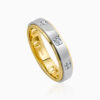 Toursouvenirsmerch Tavrune Gold Silver- Tone Metal Ring with Twin Square Stone Accents 1 - Ringjoys ringjoys tavrune gold silver dual tone ring with twin square stone accents ChjYy - Ringjoys