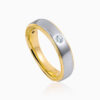 Toursouvenirsmerch Veltrixa Gold Silver Dual Tone Band Ring with Round Stone Bezel Accent 2 - Ringjoys ringjoys veltrixa gold silver dual tone band ring with round stone bezel accent WzJPj - Ringjoys