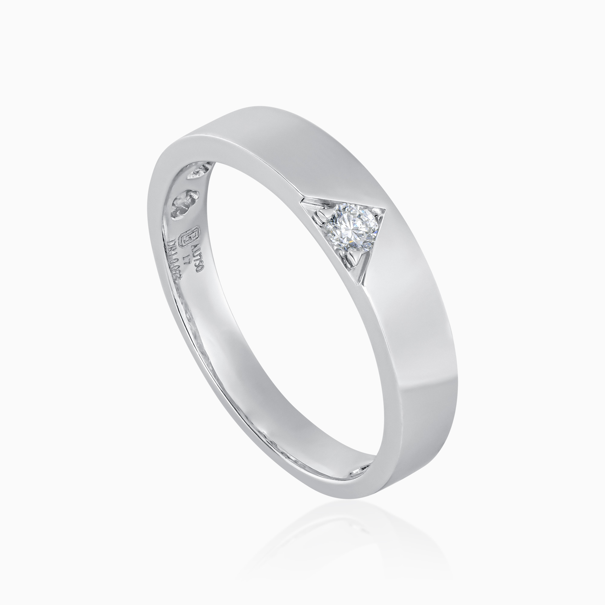 Toursouvenirsmerch Veltrixa Silver Geometric Band Ring with Triangle Clear Stone Accent 3 - Ringjoys Toursouvenirsmerch Veltrixa Silver Geometric Band Ring with Triangle Clear Stone Accent