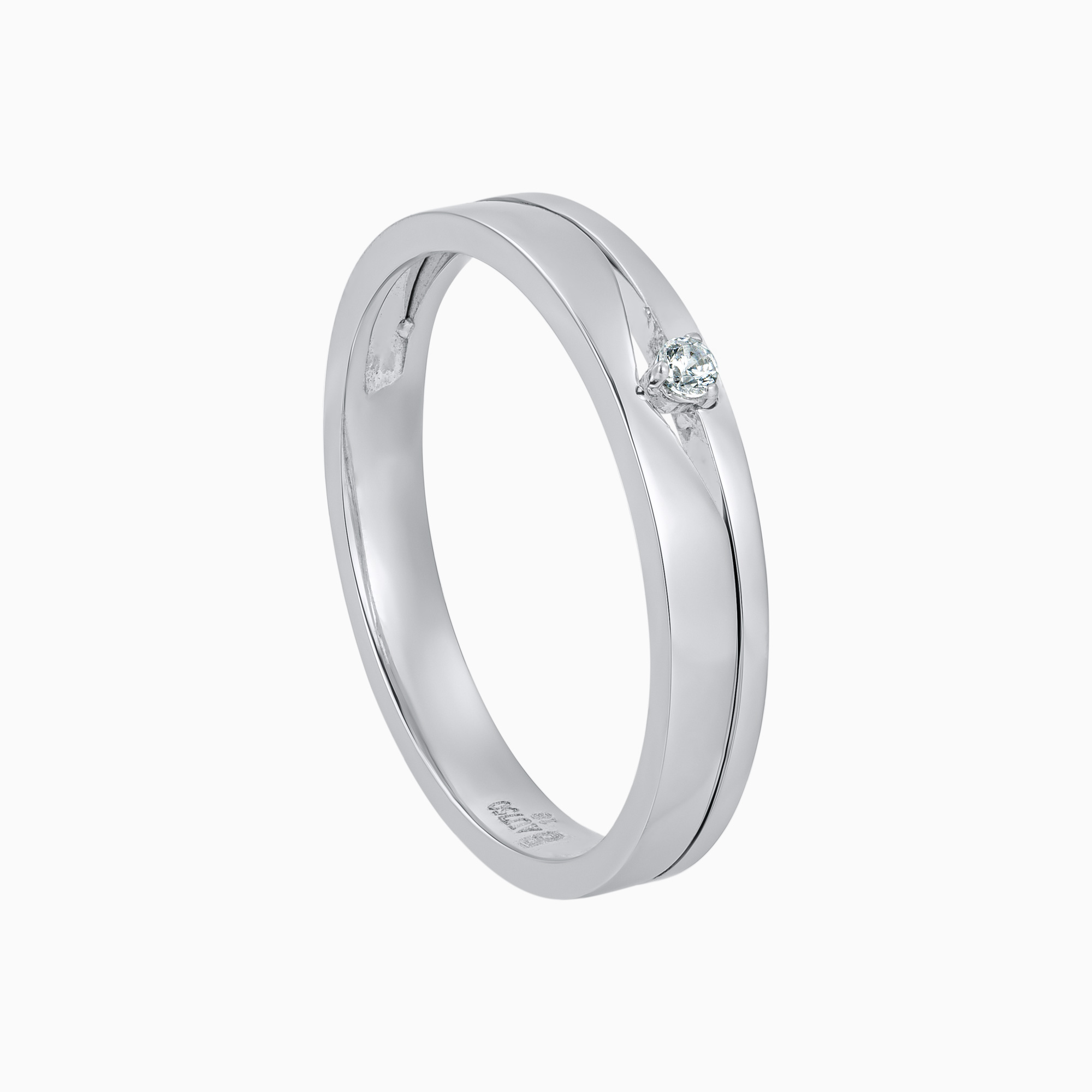 Toursouvenirsmerch Virelix Silver Double Groove Band Ring with Raised Clear Stone Accent 3 - Ringjoys Toursouvenirsmerch Virelix Silver Double Groove Band Ring with Raised Clear Stone Accent