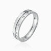 Toursouvenirsmerch Xelmora Silver Double Ridge Band Ring with Three Round Stone Accents 2 - Ringjoys ringjoys xelmora silver double ridge band ring with three round stone accents o496W - Ringjoys
