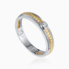 Toursouvenirsmerch Zelmira Silver Gold Dual Tone Braided Band Ring with Round Stone Accent 2 - Ringjoys ringjoys zelmira silver gold dual tone braided band ring with round stone accent jFJos - Ringjoys
