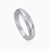 Silver Curved Groove Band Ring Toursouvenirsmerch Velquora Round Clear Stone Inset Detail 1 - Ringjoys silver curved groove band ring ringjoys velquora round clear stone inset detail iJZqt - Ringjoys