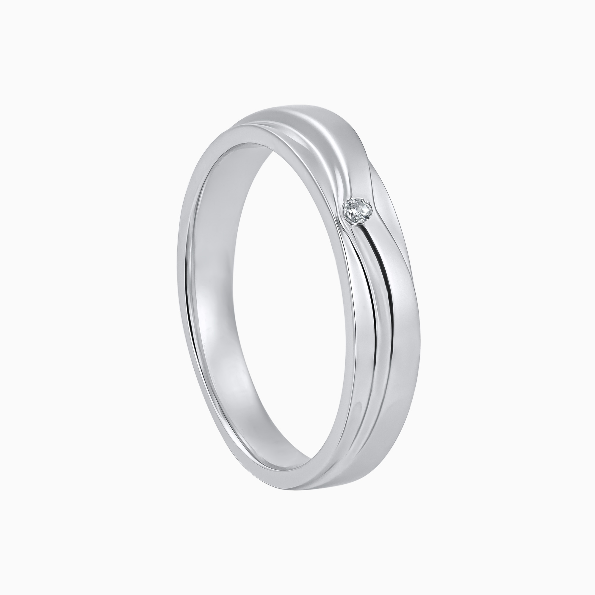 Silver Double Groove Band Ring with Tiny Stone Accent Toursouvenirsmerch Norvexa Sleek Finish 3 - Ringjoys Silver Double Groove Band Ring with Tiny Stone Accent Toursouvenirsmerch Norvexa Sleek Finish