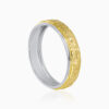 Silver Gold Textured Panel Ring Toursouvenirsmerch Zorvella Engraved Wide Band Design 2 - Ringjoys silver gold textured panel ring ringjoys zorvella engraved wide band design jAggm - Ringjoys