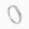 Silver Layered Groove Band Ring Toursouvenirsmerch Mirvexa Smooth Curved Minimal Design