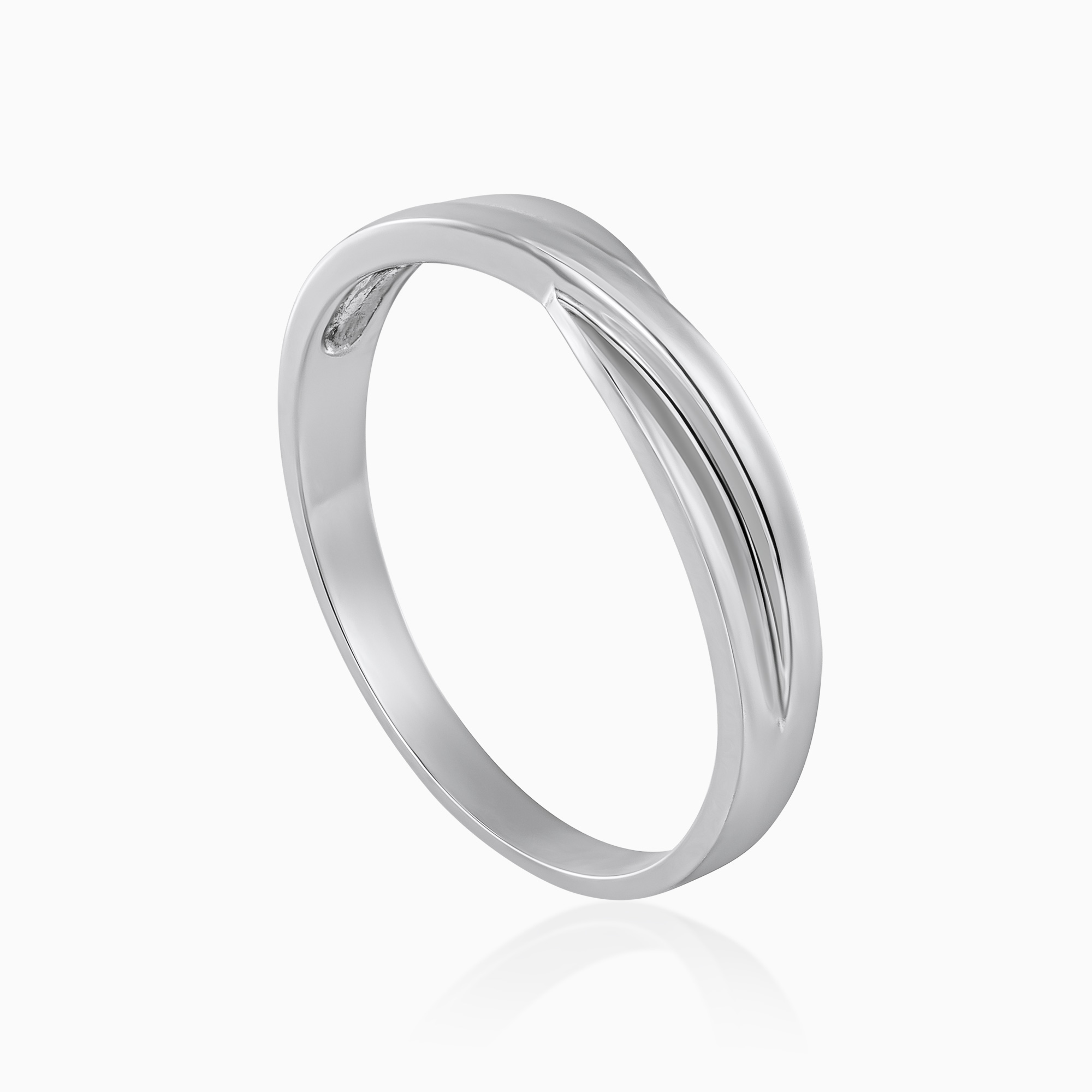 Silver Layered Groove Band Ring Toursouvenirsmerch Mirvexa Smooth Curved Minimal Design 3 - Ringjoys Silver Layered Groove Band Ring Toursouvenirsmerch Mirvexa Smooth Curved Minimal Design