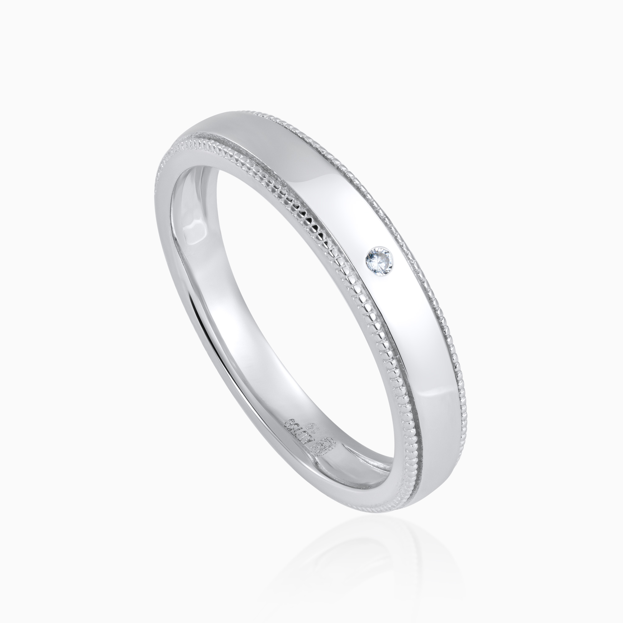 Silver Milgrain Edge Band Ring Toursouvenirsmerch Aurvexa Single Round Clear Stone Accent 3 - Ringjoys Silver Milgrain Edge Band Ring Toursouvenirsmerch Aurvexa Single Round Clear Stone Accent