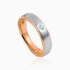 Silver Rose Gold Dual Tone Band Ring Toursouvenirsmerch Calvora Round Stone Center Detail 2 - Ringjoys silver rose gold dual tone band ring ringjoys calvora round stone center detail tAkCU - Ringjoys