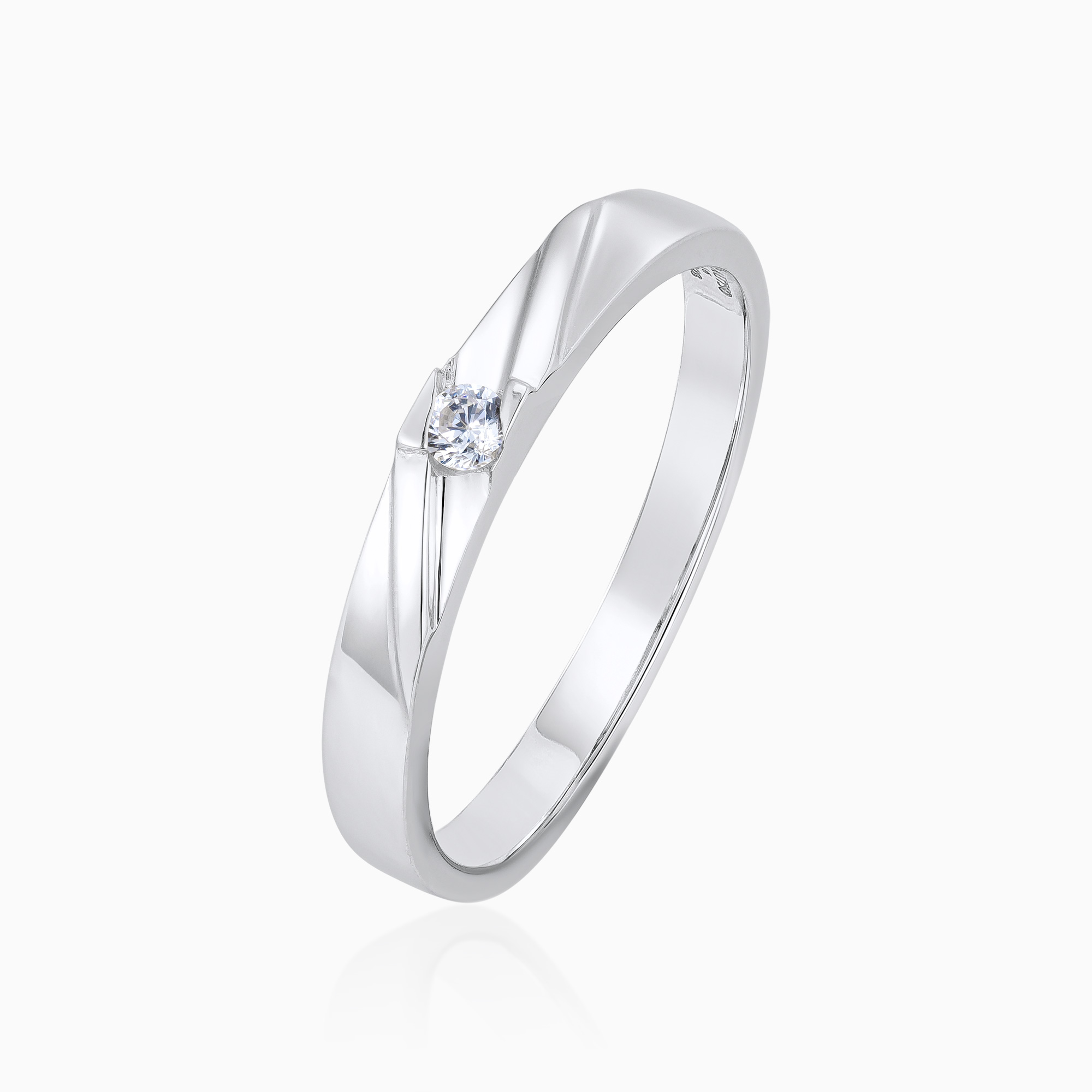Silver Sculpted Ring with Single Raised Stone Toursouvenirsmerch Virexa Curved Band Design 3 - Ringjoys Silver Sculpted Ring with Single Raised Stone Toursouvenirsmerch Virexa Curved Band Design