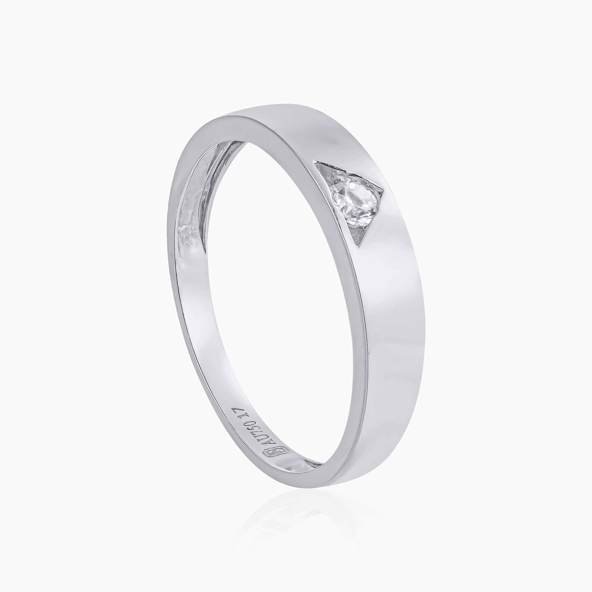 Silver Triangle Stone Band Ring Toursouvenirsmerch Tavrune Polished Geometric Edge Design 3 - Ringjoys Silver Triangle Stone Band Ring Toursouvenirsmerch Tavrune Polished Geometric Edge Design