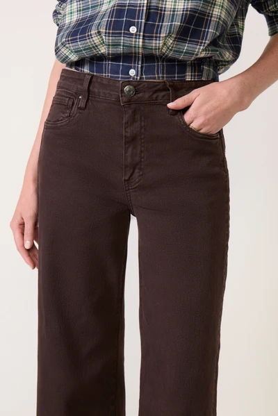 Brown Toursouvenirsmerch Calyra Wide Leg Denim Pants High Rise Classic Casual Everyday Trousers 4 - Ringjoys Brown Toursouvenirsmerch Calyra Wide Leg Denim Pants High Rise Classic Casual Everyday Trousers - Image 2