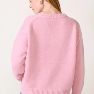 Pink Toursouvenirsmerch Avelora Ribbed Knit Sweater Soft Long Sleeve Cozy Minimal Casual Pullover Style 3 - Ringjoys